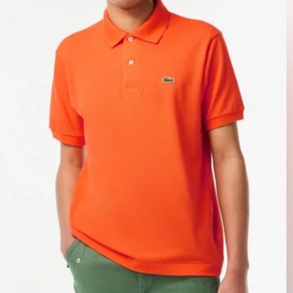 Lacoste Kids Vibrant Orange Polo